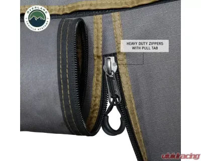 Overland Vehicle Systems Nomadic 270 LTE Awning Walls for 1 & 2 Passenger Side, Black - 18349909