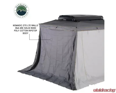 Overland Vehicle Systems Nomadic 270 LTE Awning Walls for 3 & 4 Passenger Side - 18359909