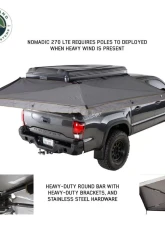 Overland Vehicle Systems Nomadic 270LTE Awning Passenger Side                                     - 19689909 - Image 3