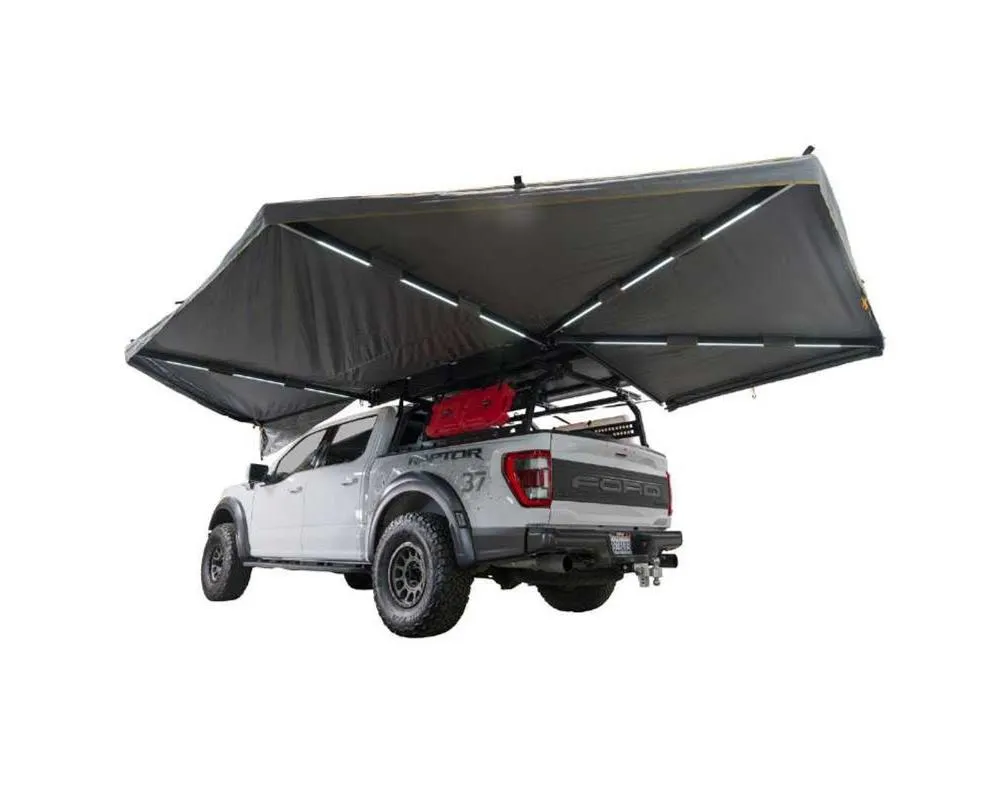 Overland Vehicle Systems XD Nomadic 270 Awning with Lights & Black Out - Passenger Side - 19690002