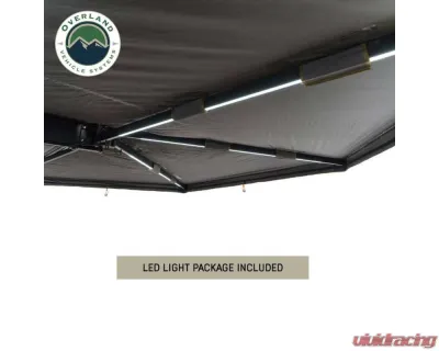 Overland Vehicle Systems XD Nomadic 270 Awning with Lights & Black Out - Driver Side - 19690001