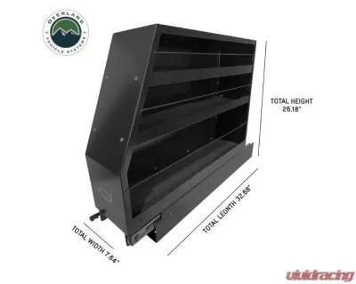 Overland Vehicle Systems CP Duty Highline Slide Out Glamping Storage System, Black - 21010503