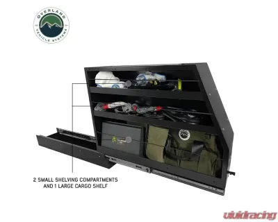 Overland Vehicle Systems CP Duty Highline Slide Out Glamping Storage System, Black - 21010503