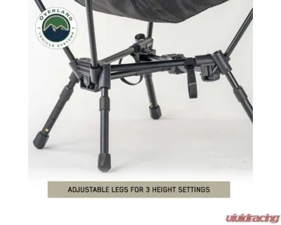Overland Vehicle Systems Compact Camping Chair w/ Storage Bag - 30100040