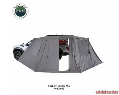 Overland Vehicle Systems Nomadic 180 LTE Awning Wall with Windows - 18159919