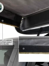 Overland Vehicle Systems Nomadic 180 LTE Awning Wall with Windows                                     - 18159919 - Image 5