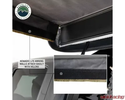Overland Vehicle Systems Nomadic 180 LTE Awning Wall with Windows - 18159919