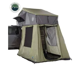 Overland Vehicle Systems Nomadic 3 Roof Top Tent Annex Green with Black Floor and Cover