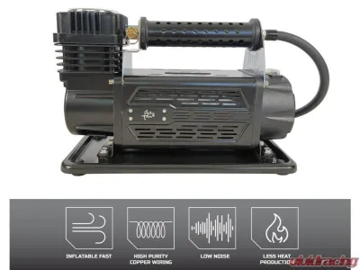 Overland Vehicle System EGOI 5.6 CFM Air Compressor System with Storage Bag, Hose & Attachments Universal - 12099917