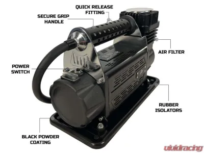 Overland Vehicle System EGOI 5.6 CFM Air Compressor System with Storage Bag, Hose & Attachments Universal - 12099917