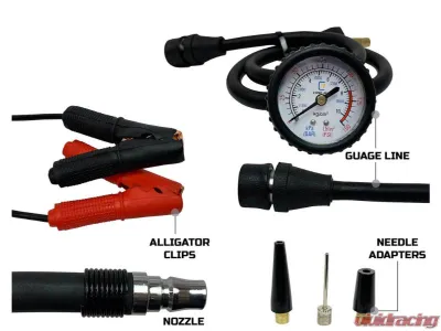 Overland Vehicle System EGOI 5.6 CFM Air Compressor System with Storage Bag, Hose & Attachments Universal - 12099917