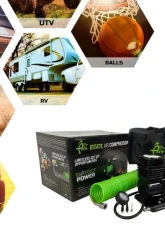 Overland Vehicle System EGOI 5.6 CFM Air Compressor System with Storage Bag, Hose & Attachments Universal                                     - 12099917 - Image 7