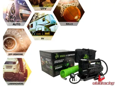 Overland Vehicle System EGOI 5.6 CFM Air Compressor System with Storage Bag, Hose & Attachments Universal - 12099917