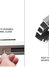 Overland Vehicle Systems Nomadic 2 Roof Top Tent Rail System Pair With Hardware                                     - 18029936-W14 - Image 2