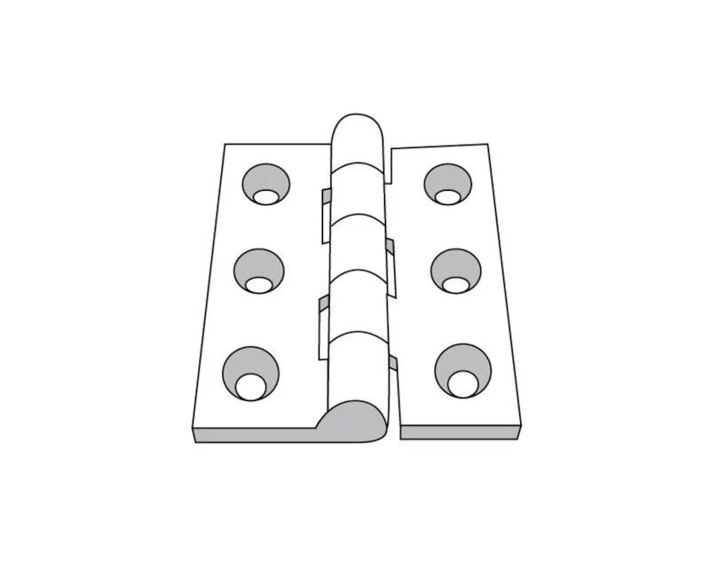 Overland Vehicle Systems Mamba 3 Roof Top Tent Stainless Steel Hinge - 18099901-W14
