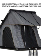 Overland Vehicle System Mamba III Aluminum Hard Shell Roof Top Tent - 18099901                                     - 18099901 - Image 3