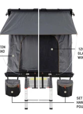 Overland Vehicle System Mamba III Aluminum Hard Shell Roof Top Tent - 18099901                                     - 18099901 - Image 4