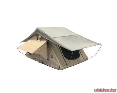 Overland Vehicle System TMBK 2 Roof Top Tent Tan Base With Green Rain Fly - 18119933