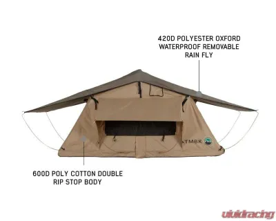 Overland Vehicle System TMBK 2 Roof Top Tent Tan Base With Green Rain Fly - 18119933