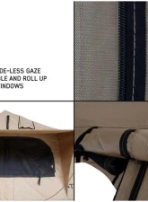 Overland Vehicle System TMBK 2 Roof Top Tent Tan Base With Green Rain Fly                                     - 18119933 - Image 4