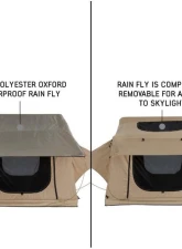 Overland Vehicle System TMBK 2 Roof Top Tent Tan Base With Green Rain Fly                                     - 18119933 - Image 7