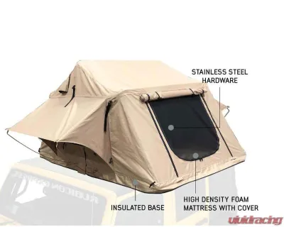 Overland Vehicle System TMBK 2 Roof Top Tent Tan Base With Green Rain Fly - 18119933