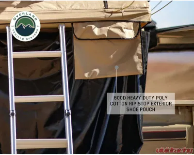 Overland Vehicle System TMBK 2 Roof Top Tent Tan Base With Green Rain Fly - 18119933