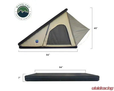 Overland Vehicle System LD TMON Clamshell Aluminum Hard Shell Roof Top Tent - 18119935 - 18119935
