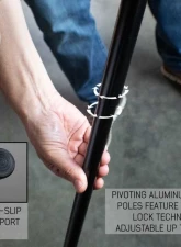 Overland Vehicle Systems Nomadic Awning 180/270/270LT Pole With Rubber Feet & Knuckle Mount                                     - 18179909-W06 - Image 2