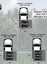 Overland Vehicle Systems Nomadic 2 Standard Roof Top Tent                                     - 18429936 - Image 18