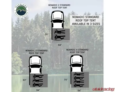 Overland Vehicle Systems Nomadic 2 Standard Roof Top Tent - 18429936