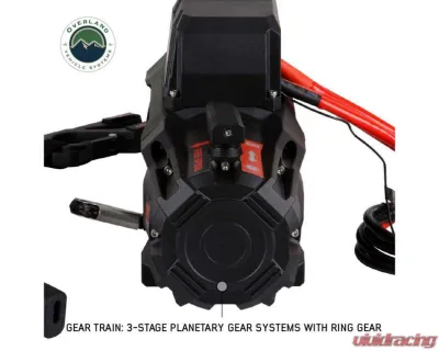 Overland Vehicle Systems SCAR 10S - 10K Lbs Winch w/ Synthetic Rope - 19099901