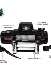 Overland Vehicle Systems SCAR 12 - 12K Lbs Winch w/ Wireless Remote                                     - 19119901 - Image 2