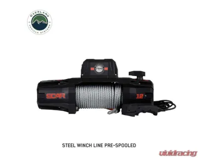 Overland Vehicle Systems SCAR 12 - 12K Lbs Winch w/ Wireless Remote - 19119901