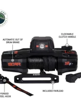 Overland Vehicle Systems SCAR 12S  - 12K Lbs Winch w/ Synthetic Rope                                     - 19129901 - Image 4