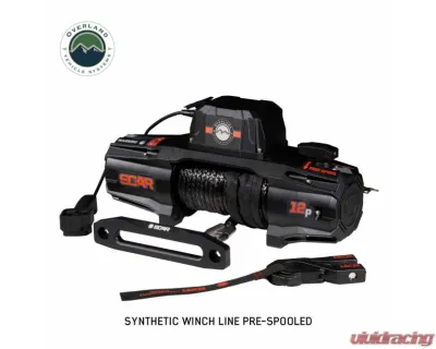 Overland Vehicle Systems SCAR 12S  - 12K Lbs Winch w/ Synthetic Rope - 19129901