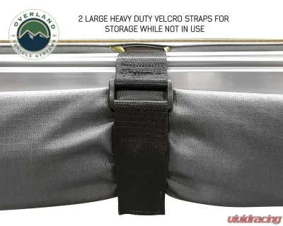 Overland Vehicle System Nomadic Awning 270 Dark Gray Cover w/ Black Transit Cover Passenger Side & Brackets - 19529907
