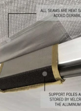 Overland Vehicle System Nomadic Awning 270 Dark Gray Cover w/ Black Transit Cover Passenger Side & Brackets                                     - 19529907 - Image 12