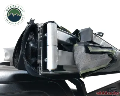 Overland Vehicle System Nomadic Awning 270 Dark Gray Cover w/ Black Transit Cover Passenger Side & Brackets - 19529907