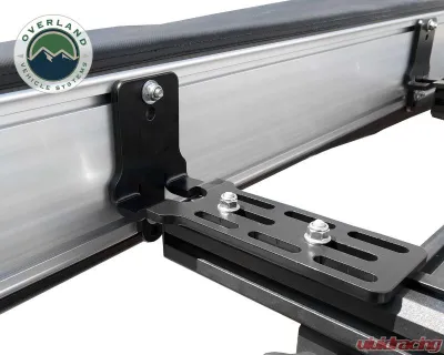 Overland Vehicle System Nomadic Awning 270 Dark Gray Cover w/ Black Transit Cover Passenger Side & Brackets - 19529907