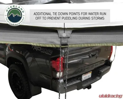 Overland Vehicle System Nomadic Awning 270 Dark Gray Cover w/ Black Transit Cover Passenger Side & Brackets - 19529907