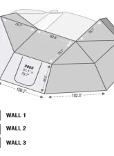 Overland Vehicle Systems XD Nomadic 270 Degree Awning Walls Passenger Side Awning Wall 1                                     - 19690004 - Image 12