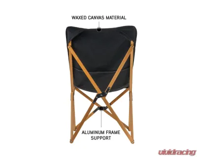 Overland Vehicle Systems Kick It Camp Chair - Wood Base & Storage Bag - 30100041
