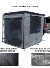 Overland Vehicle System Grey Body | Green Trim 4 Walls & Floor HD Nomadic 2.5 Awning Room Enclosure                                     - 18089921 - Image 2