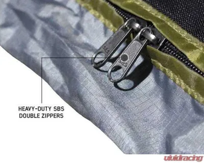 Overland Vehicle System Grey Body | Green Trim 4 Walls & Floor HD Nomadic 2.5 Awning Room Enclosure - 18089921