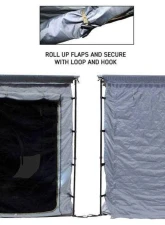 Overland Vehicle System Grey Body | Green Trim 4 Walls & Floor HD Nomadic 2.5 Awning Room Enclosure                                     - 18089921 - Image 7