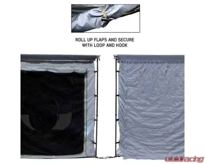 Overland Vehicle System Grey Body | Green Trim 4 Walls & Floor HD Nomadic 2.5 Awning Room Enclosure - 18089921