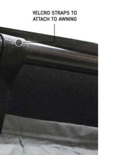 Overland Vehicle System Grey Body | Green Trim 4 Walls & Floor HD Nomadic 2.5 Awning Room Enclosure                                     - 18089921 - Image 9