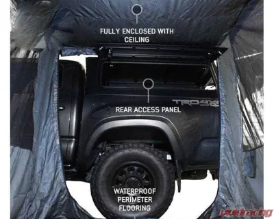 Overland Vehicle System Grey Body | Green Trim 4 Walls & Floor HD Nomadic 2.5 Awning Room Enclosure - 18089921