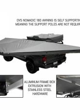 Overland Vehicle System Dark Grey Black Travel Cover Universal HD Nomadic 180 Awning                                     - 19609907 - Image 2